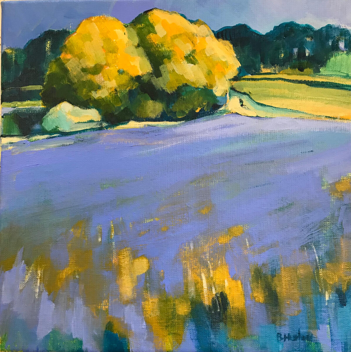 Under the Trees – 35x35cm – £350
